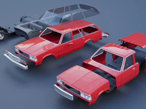 Chevrolet Malibu Wagon 1980 3D Print Model