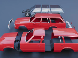 Chevrolet Malibu Wagon 1980 3D Print Model