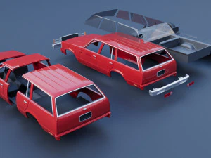 Chevrolet Malibu Wagon 1980 3D Print Model