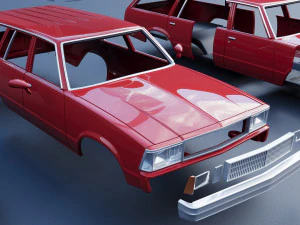 Chevrolet Malibu Wagon 1980 3D Print Model