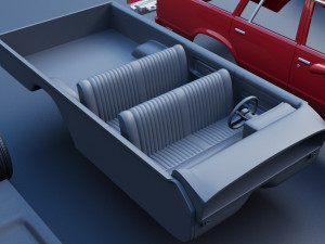 Chevrolet Malibu Wagon 1980 Modèles 3D en vedette