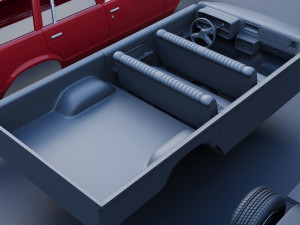 Chevrolet Malibu Wagon 1980 Modèles 3D en vedette