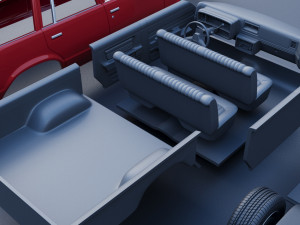 Chevrolet Malibu Wagon 1980 Modèles 3D en vedette