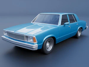 Chevrolet Malibu Malibu 4 Door 1981 3D Print Model