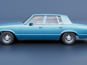 Chevrolet Malibu Malibu 4 Door 1981 Model Cetak 3D
