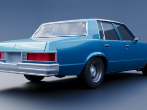 Chevrolet Malibu Malibu 4 Door 1981 Model Cetak 3D