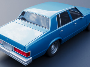Chevrolet Malibu Malibu 4 Door 1981 Model Cetak 3D