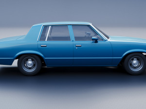 Chevrolet Malibu Malibu 4 Door 1981 Model Cetak 3D