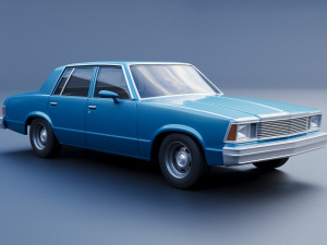 Chevrolet Malibu Malibu 4 Door 1981 Model Cetak 3D