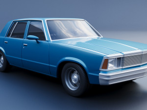 Chevrolet Malibu Malibu 4 Door 1981 Model Cetak 3D