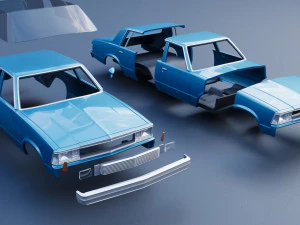 Chevrolet Malibu Malibu 4 Door 1981 3D Print Model