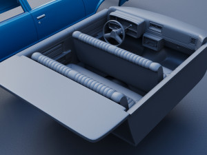 Chevrolet Malibu Malibu 4 Door 1981 Model Cetak 3D