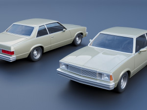 Chevrolet Malibu Coupe 1981 3D Baskı Modeli
