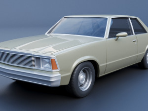 Chevrolet Malibu Coupe 1981 3D Baskı Modeli