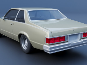 Chevrolet Malibu Coupe 1981 3D Baskı Modeli