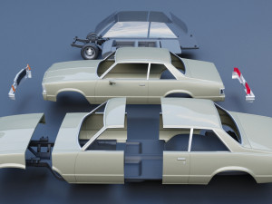 Chevrolet Malibu Coupe 1981 3D Baskı Modeli