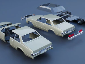 Chevrolet Malibu Coupe 1981 3D Print Model