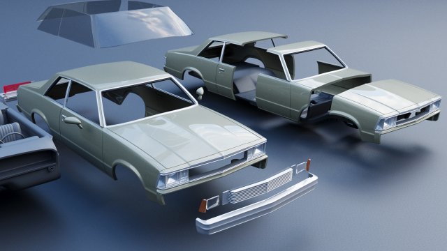 Download Chevrolet Malibu Coupe 1981 3D Model