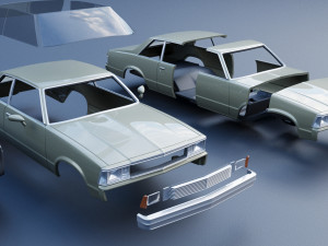 Chevrolet Malibu Coupe 1981 3D Baskı Modeli