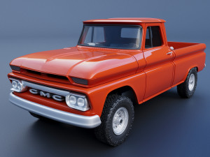 GMC Stepside Pickup 1965 3D Print Model