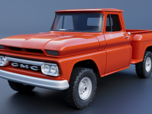 GMC Stepside Pickup 1965 3D Print Model