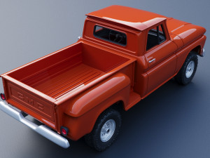 GMC Stepside Pickup 1965 3D Print Model
