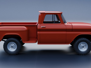 GMC Stepside Pickup 1965 3D Print Model