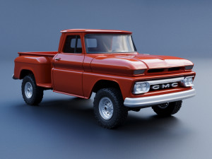 GMC Stepside Pickup 1965 3D Print Model