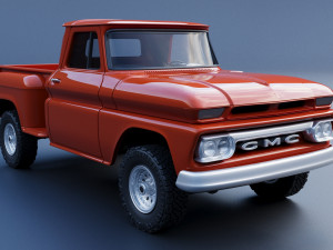 GMC Stepside Pickup 1965 3D Print Model