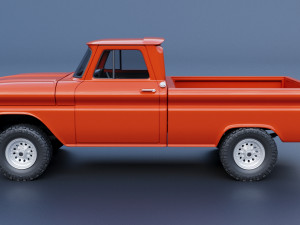 GMC Stepside Pickup 1965 3D Print Model