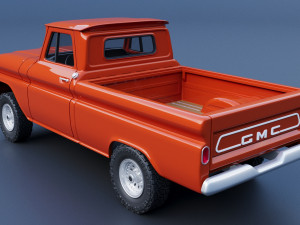 GMC Stepside Pickup 1965 3D Print Model