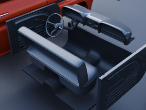 GMC Stepside Pickup 1965 3D Print Model