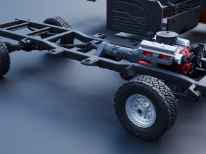 GMC Stepside Pickup 1965 3D Print Model