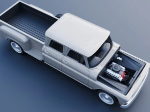 GMC Crew Cab Pickup 1965 3D Print Model