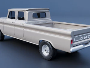 GMC Crew Cab Pickup 1965 3D Print Model