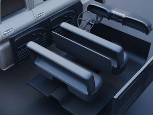 GMC Crew Cab Pickup 1965 3D Print Model