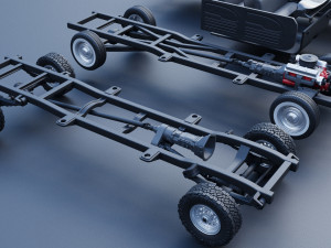 GMC Crew Cab Pickup 1965 3D Baskı Modeli