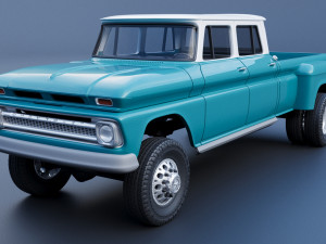 Chevrolet K10 Crew Cab 1965 3D-printmodel