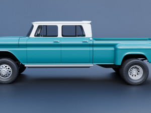 Chevrolet K10 Crew Cab 1965 3D-printmodel