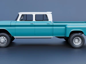 Chevrolet K10 Crew Cab 1965 3D Print Model
