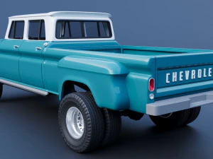 Chevrolet K10 Crew Cab 1965 3D Print Model