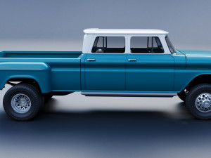 Chevrolet K10 Crew Cab 1965 3D-printmodel