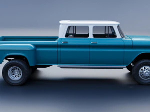 Chevrolet K10 Crew Cab 1965 3D Print Model