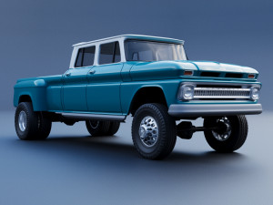 Chevrolet K10 Crew Cab 1965 3D-printmodel