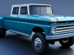 Chevrolet K10 Crew Cab 1965 3D Print Model