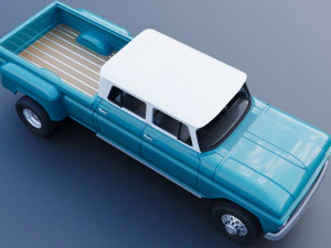 Chevrolet K10 Crew Cab 1965 3D Print Model