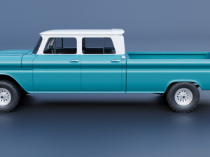 Chevrolet K10 Crew Cab 1965 3D-printmodel