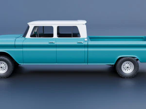 Chevrolet K10 Crew Cab 1965 3D Print Model