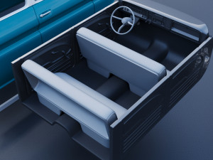 Chevrolet K10 Crew Cab 1965 3D-printmodel