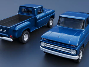 Chevrolet K20 Cama Longa 1965 Modelo de Impressão 3D